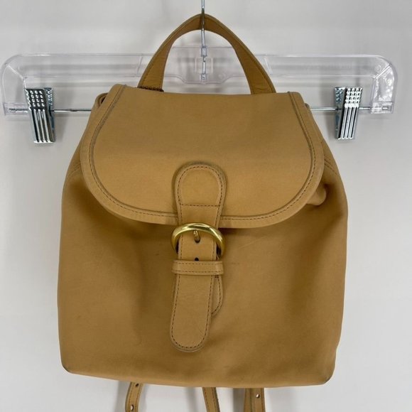 Coach Vintage Bantam Light Tan Leather Convertible Backpack Crossbody - Picture 2 of 12